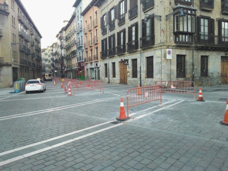 Una imagen de la calle Nueva de Pamplona