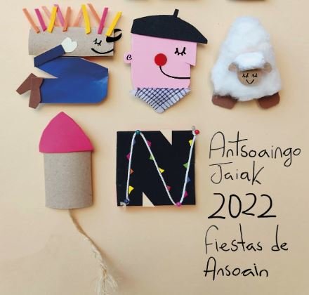Cartel ganador de las fiestas de Ansoáin 2022
