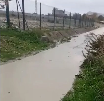 Parcela inundada en Erripagaña