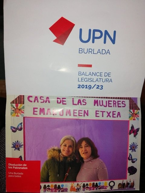 Foto: el folleto que ha provocado la polémica en Burlada