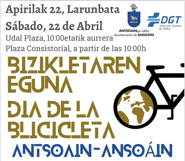 Foto: cartel del dia de la bicicleta