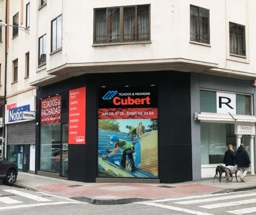 Fachada de la empresa Cubert en Pamplona