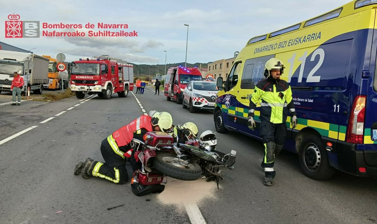 Accidente en Villatuerta