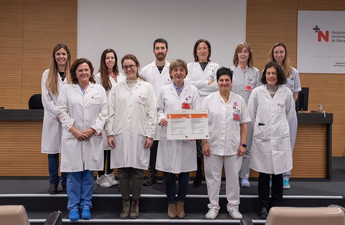 Equipo profesional del Servicio de Medicina Nuclear del Hospital Universitario de Navarra.