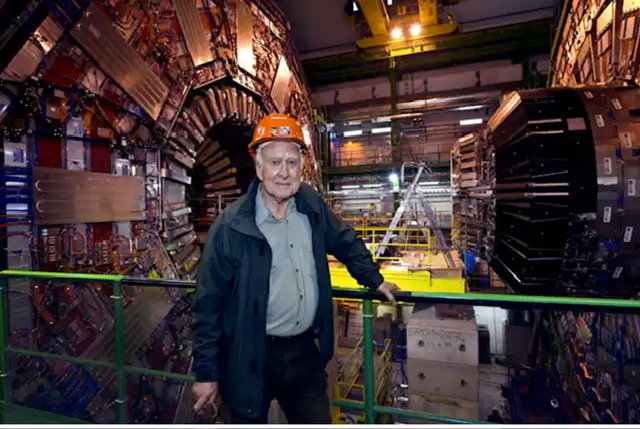Peter Higgs en el CERN. Marc Buehler / Flickr, CC BY-NC