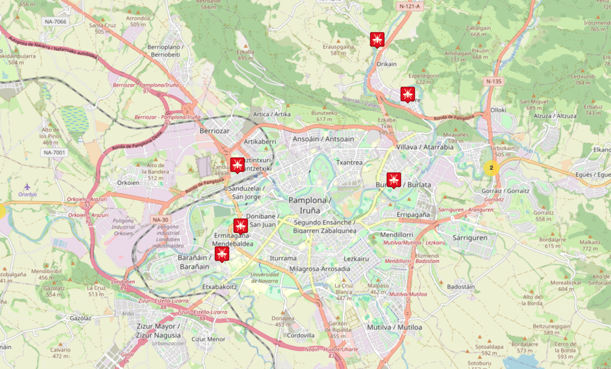 Estos son los lugares donde se ha avistado el mosquito tigre en la comarca de Pamplona