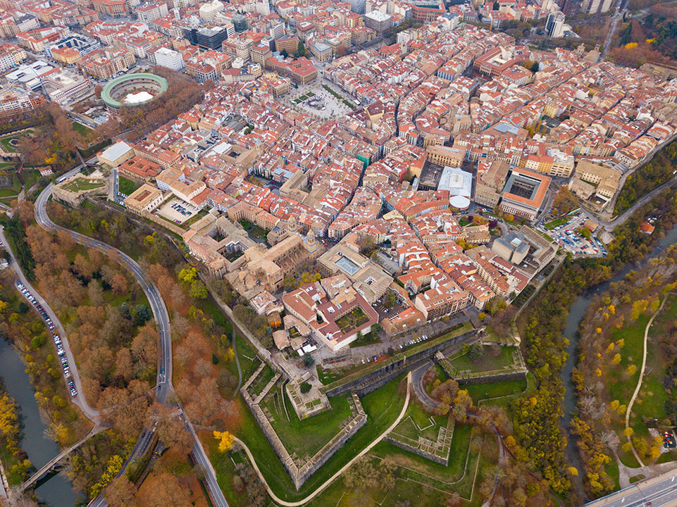 Foto: Vista aerea Pamplona